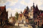unknow artist European city landscape, street landsacpe, construction, frontstore, building and architecture.045 Germany oil painting reproduction